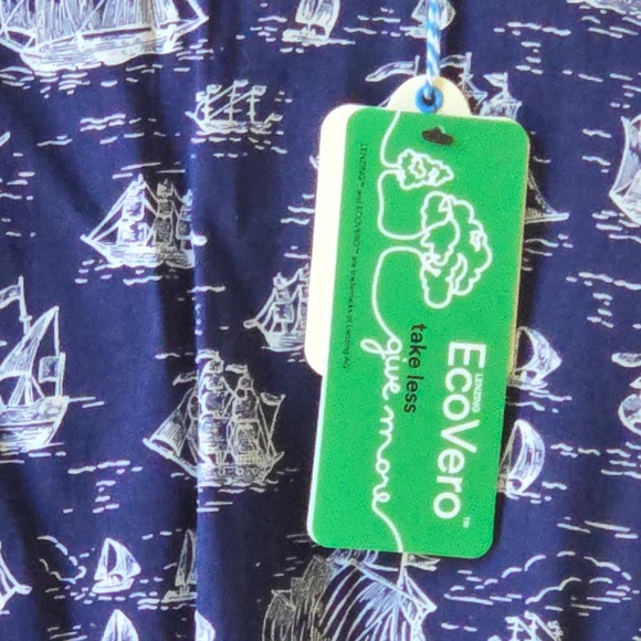 New Joanie v neck midi dress size 10 ship print navy & white - Picture 6 of 14